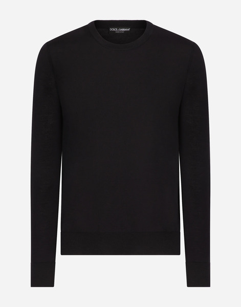  Dolce & Gabbana Pull Girocollo - Man Sweaters And Cardigans Blue Cashmere 44 