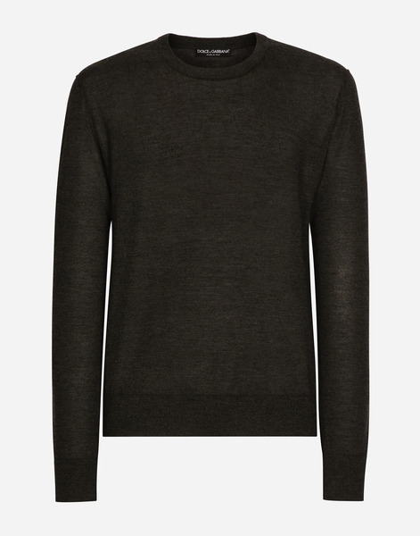  Dolce & Gabbana Pull Girocollo - Man Sweaters And Cardigans Gray Cashmere 50 