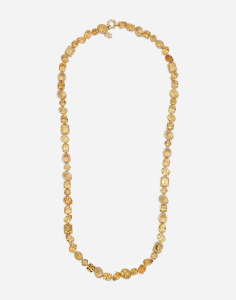  Dolce & Gabbana Rainbow Monochrome Sautoir 18-carat Yellow Gold And Citrines - Woman Necklaces Gold Gold Onesize 