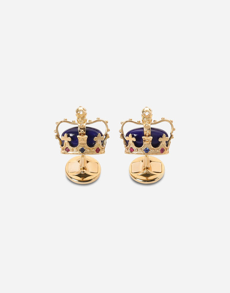  Dolce & Gabbana Royal Cufflinks 18-carat Yellow Gold, Lapis Lazuli, Rubies, And Blue Sapphires - Man Cufflinks Gold Onesize 