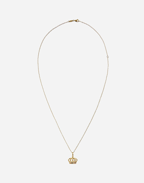  Dolce & Gabbana Royal Pendant 18-carat Yellow Gold, Rubies, And Sapphire    - Man Necklaces Gold Onesize 