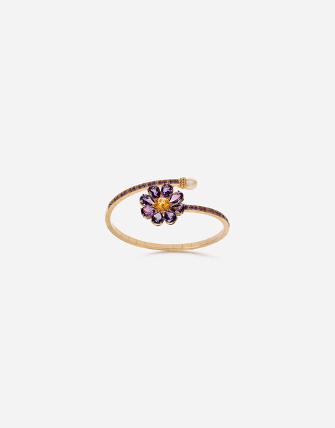 Dolce & Gabbana Spring Bracelet 18-carat Yellow Gold, Amethysts, And Citrine - Woman Bracelets Gold L 