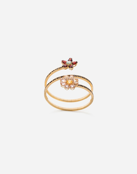  Dolce & Gabbana Spring Bracelet 18kt Yellow Gold, Rhodolite Garnets, Morganites, Blue Zircon And Citrine - Woman Bracelets Gold S 