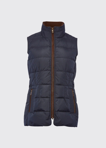  Dubarry Of Ireland Dubarry Spiddal Quilted Gilet   Navy Multi 