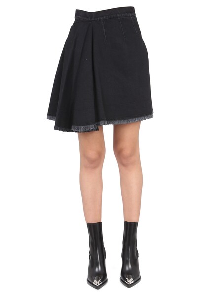  Alexander Mcqueen Alexander Mcqueen Asymmetrical Mini Skirt 