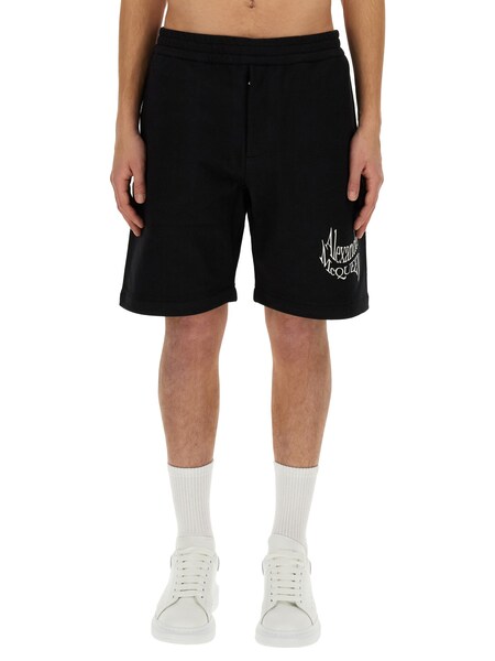  Alexander Mcqueen Alexander Mcqueen Bermuda With Logo 