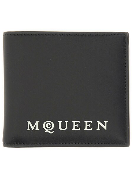  Alexander Mcqueen Alexander Mcqueen Bifold Wallet With Logo 