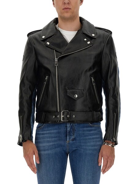  Alexander Mcqueen Alexander Mcqueen Combo Biker Jacket 