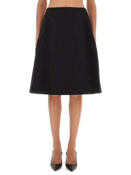  Alexander Mcqueen Alexander Mcqueen Flared Midi Skirt 