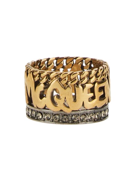  Alexander Mcqueen Alexander Mcqueen Graffiti Ring 