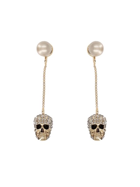  Alexander Mcqueen Alexander Mcqueen skull Dangle Earrings 