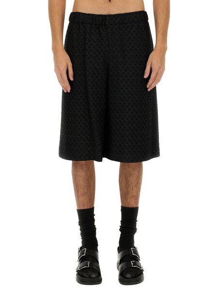  Alexander Mcqueen Alexander Mcqueen Skull Jacquard Pattern Shorts 
