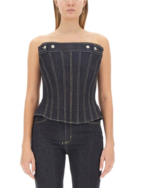  Alexander Mcqueen Alexander Mcqueen Top In Bustier 