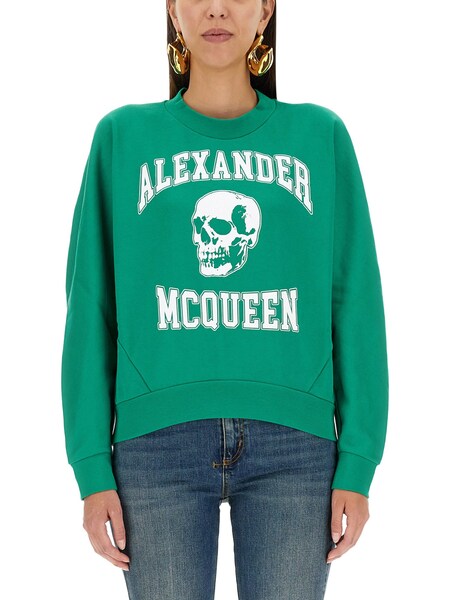  Alexander Mcqueen Alexander Mcqueen Varsiity Skull Sweatshirt 