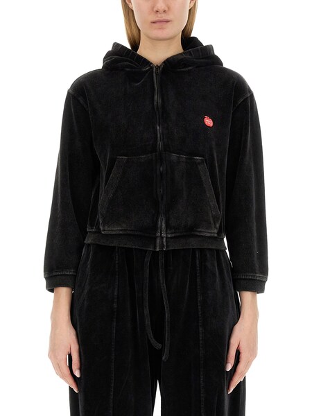  Alexanderwang.t Alexanderwang. T Velour Sweatshirt 