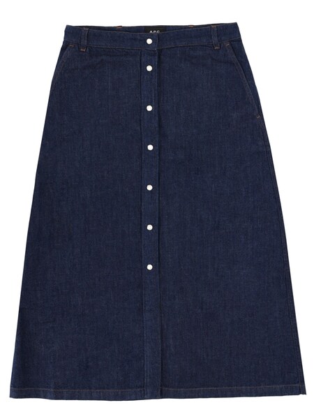  A.p.c. A. P.c. Denim Skirt With Buttons 