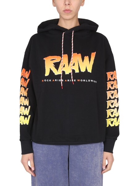  Aries Aries Sweatshirt With Logo Print 