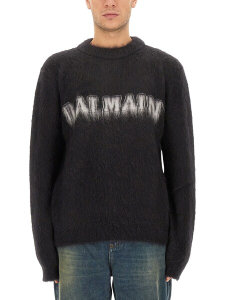  Balmain Balmain Retro Logo Pullover 