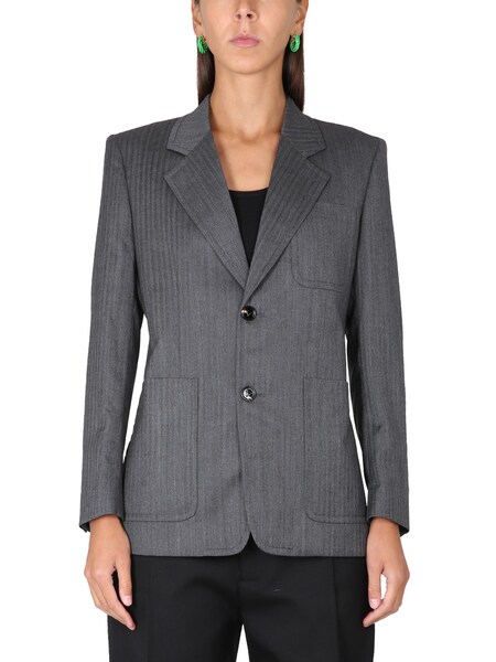 Bottega Veneta Bottega Veneta Chevron Pattern Jacket 