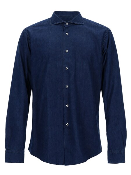  Brian Dales Brian Dales Camicia In Denim Di Cotone 