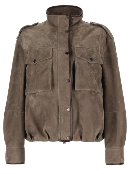  Brunello Cucinelli Brunello Cucinelli Leather Jacket 