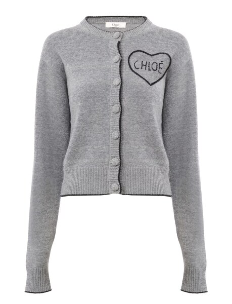  Chloé Chloé Fitted Cardigan With Logo 