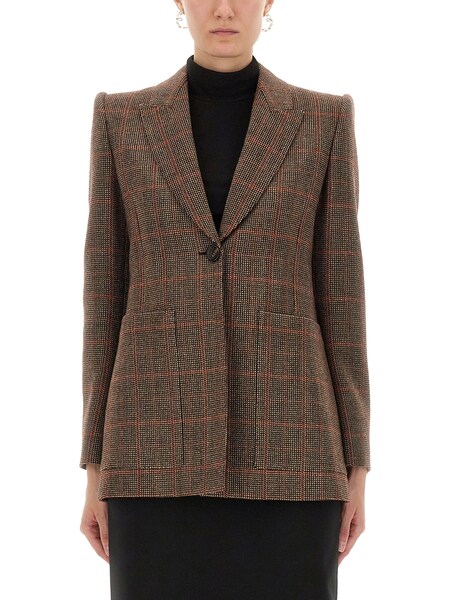  Chloé Chloé Plaid Wool Tailored Jacket 
