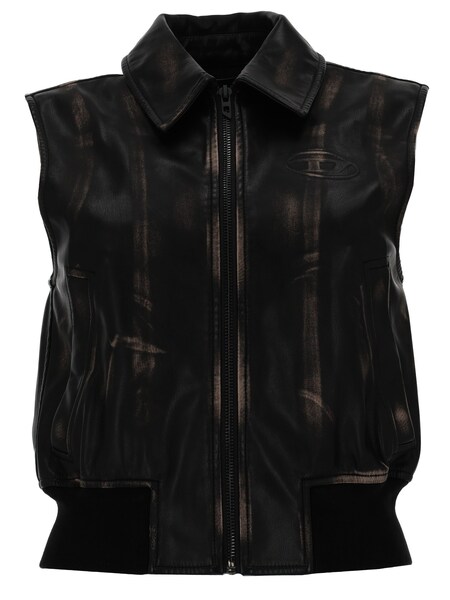  Diesel Diesel Gilet Bomber Con Effetto Distressed 
