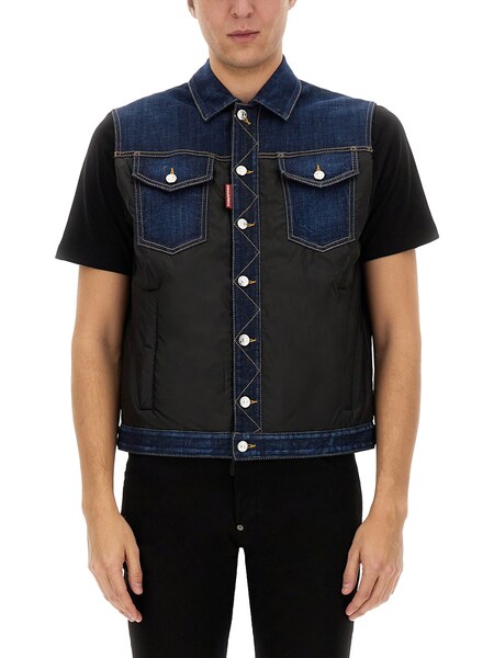  Dsquared Dsquared Denim Puffer Vest 