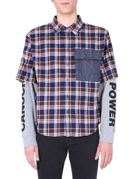  Dsquared Dsquared Shirt With Double Sleeves 