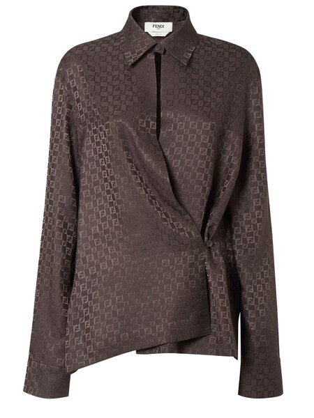  Fendi Fendi Ff Jacquard Shirt 