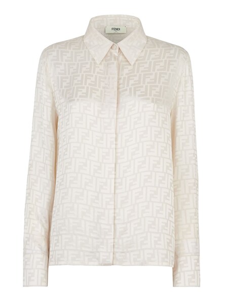  Fendi Fendi Ff Silk Shirt 