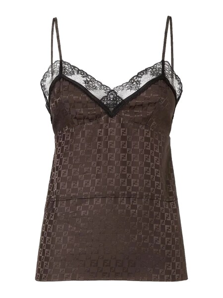  Fendi Fendi jacquard Ff Top 