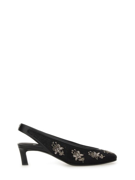  Fendi Fendi Slingback With Embroidery 