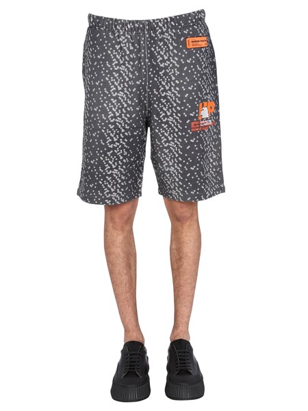  Heron Preston Heron Preston Bermuda With Rubber Logo 