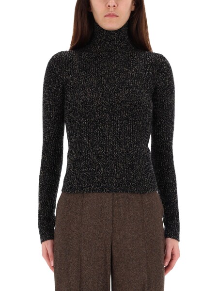  Max Mara Max Mara Wool And Cashmere Mouliné Turtleneck 