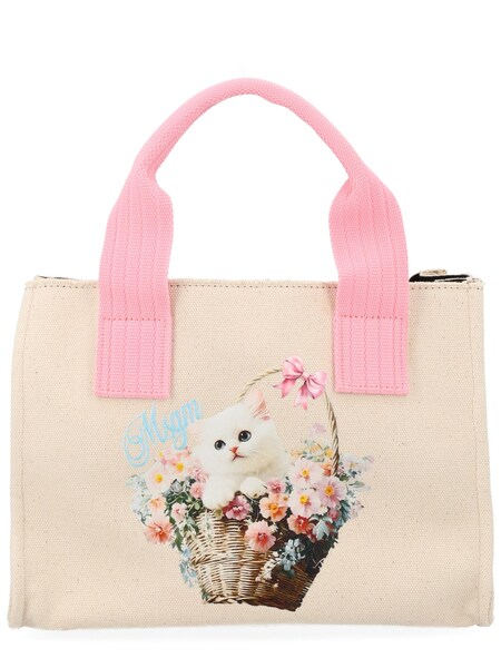  Msgm Msgm Borsa Tote Small Con Stampa 