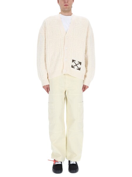  Off-white Off White Arrow Stitch Cardigan 