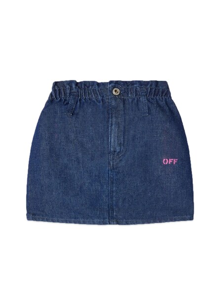  Off-white Off White Off Print Plain Denim Skirt 