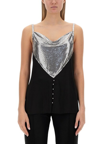  Paco Rabanne Paco Rabanne Top With Inserts 