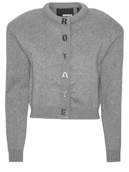  Rotate Rotate Cardigan With Letters 