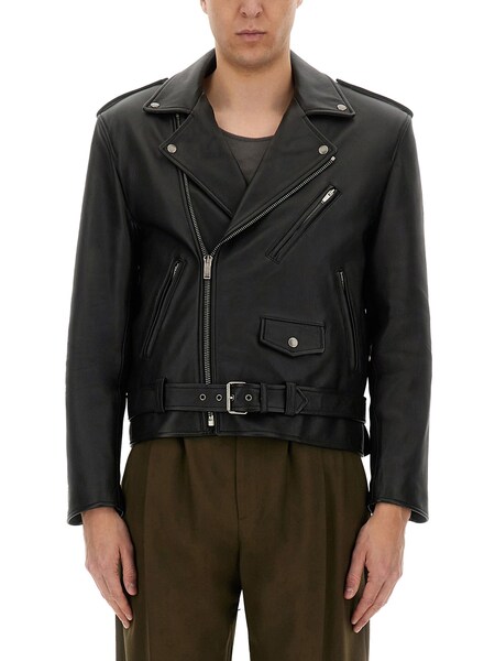  Saint Laurent Saint Laurent Leather Biker Jacket 