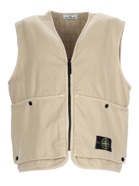  Stone Island Stone Island Gilet Oversize Con Patch Logo 