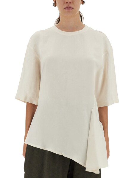  Studio Nicholson Studio Nicholson Asymmetrical vichy T Shirt 