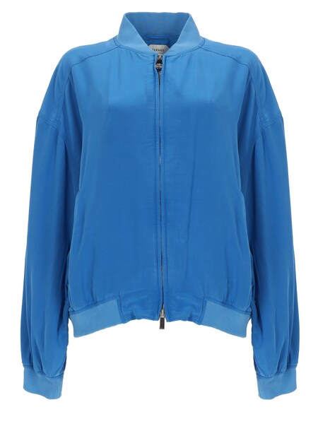  Versace Versace Blouson Con Zip In Popeline Di Seta 