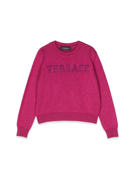  Versace Versace Crew Neck Pullover With Embroidered Logo 