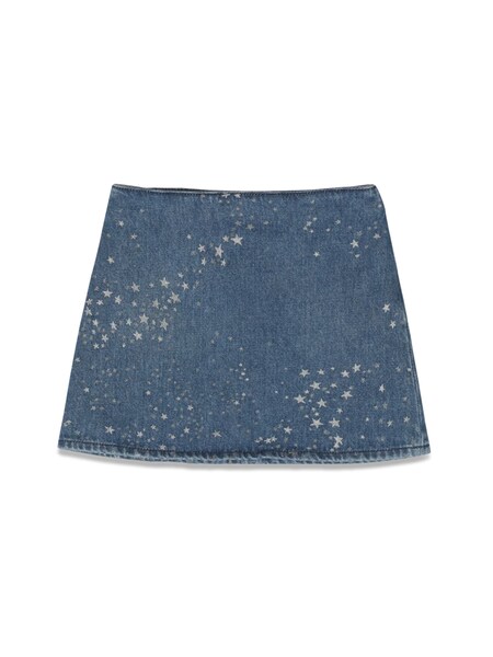  Versace Versace Glitter Denim Skirt 