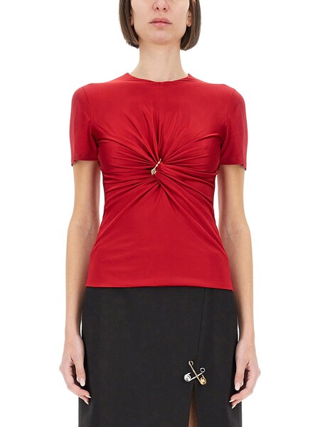  Versace Versace safety Pin Curled Top 