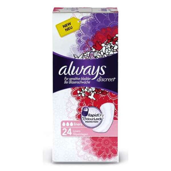 Always Discreet Incontinence Liners 24 