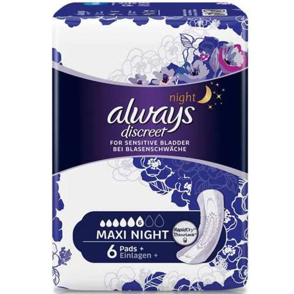  Always Discreet Incontinence Maxi Night 6 